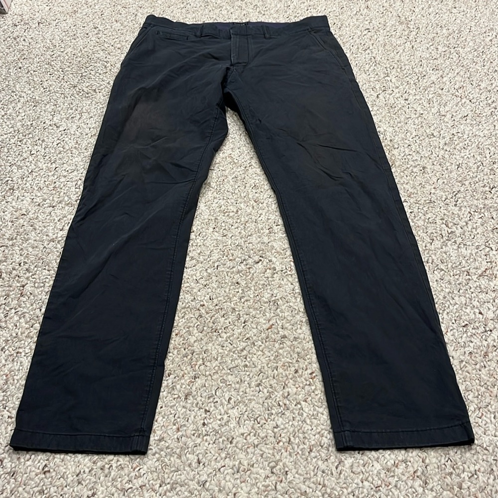 J Crew Men's 484 Slim Tech Pant Casual Sz 32x32 Navy Blue Performance Golf